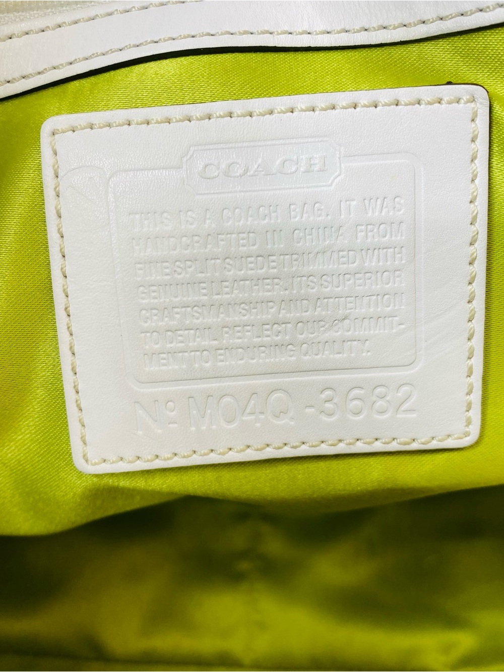 Coach Vintage Y2K Optic Signature C Patchwork Suede Gallery Tote Bag 3682 Rare - Picture 6 of 7